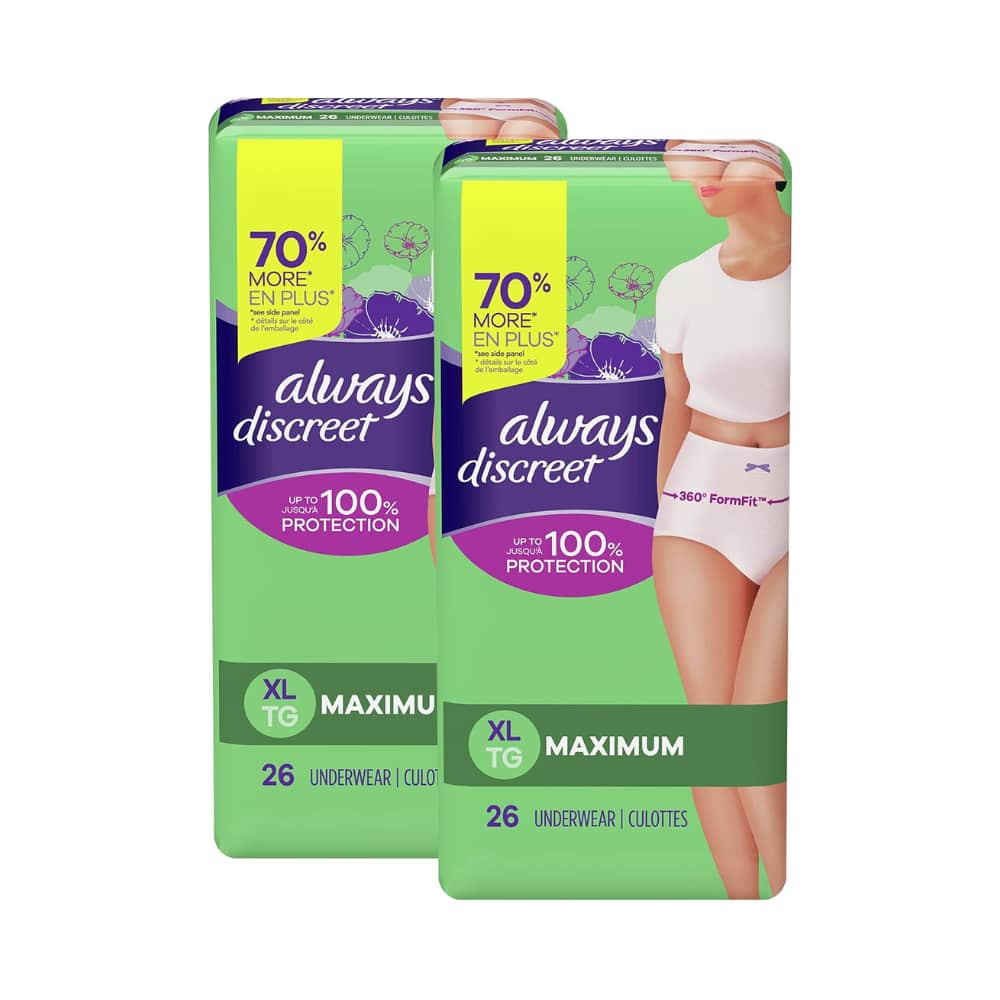 Always Discreet Underwear Maximum - Extra Large - 26's