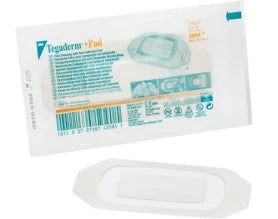 Tegaderm + Pad Film Dressing with Non-Adherent Pad, 6cm x 10cm - 50/Box