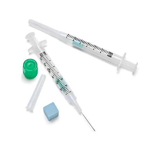 Syringe, 3 mL BD Preset™ with BD Luer-Lok™ tip. 23 G x 1 in BD Eclipse™ needle - 100/Case