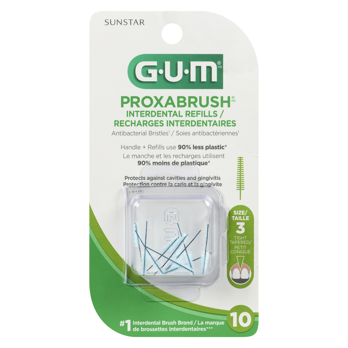 GUM: Proxabrush Interdental Cleaners Refills Tight