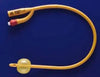 Bx/10 Gold Silicone Coated 3-Way Foley Catheter, 20Fr 30Cc