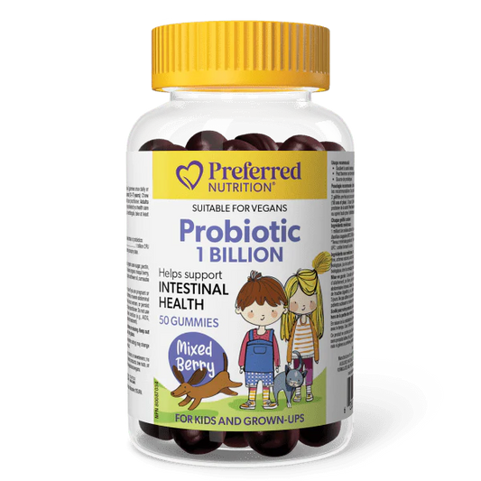 Preferred Nutrition: Probiotic 1 Billion Gummies for Kids