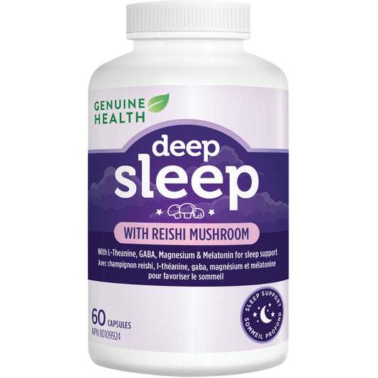 Genuine Health Vegan Deep Sleep with Reishi Mushroom Capsules