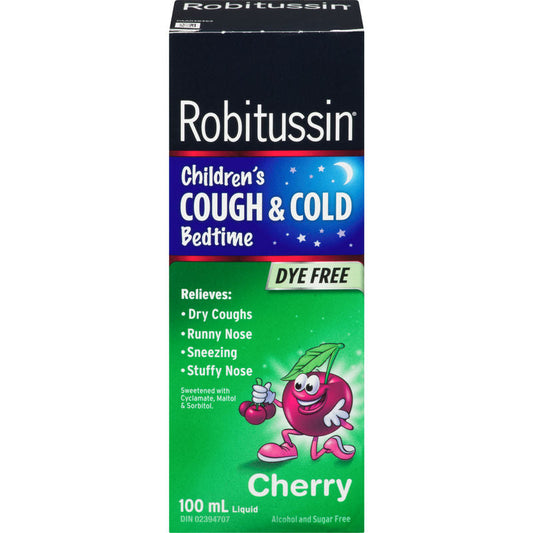 Robitussin Children's Cough & Cold Bedtime Liquid Cherry 100 ml