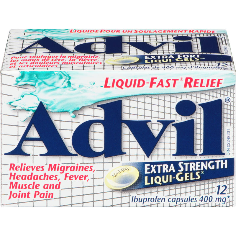 Advil Extra Strength 400 mg Liqui-Gels – Fast Pain & Fever Relief