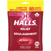 Halls Relief Mentho-lyptus, Cherry Flavour, 80 cough drops