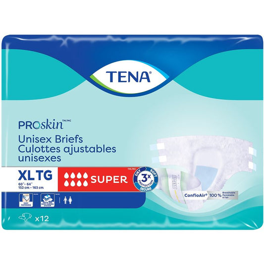 Unisex Incontinence Brief, Super Absorbency, Xlarge