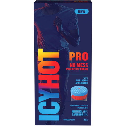 Icy Hot Pro Pain Relief Cream 85g – Fast, No-Mess Application for Muscle & Joint Aches