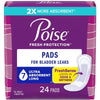 Ultra Absorbent Long-Length Bladder Control Pads for Women