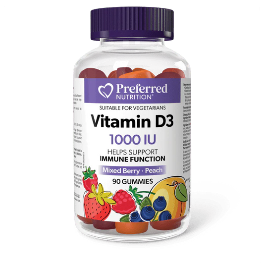 Preferred Nutrition: Vitamin D3 1000 IU Gummies