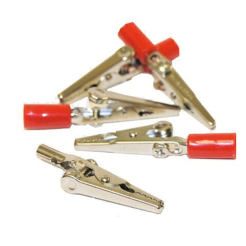 Pk/5 Adapter Alligator Clip F/Ecg Lead Wires 4Mm