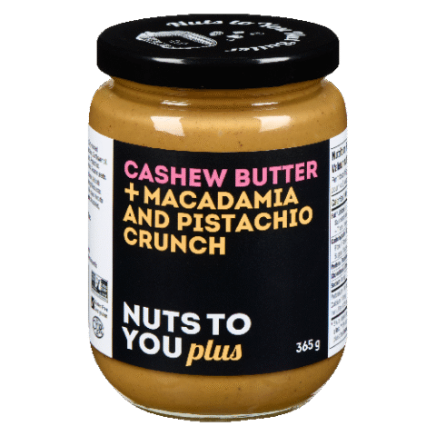 Nuts To You: Cashew Butter + Macadamia and Pistachio Crunch