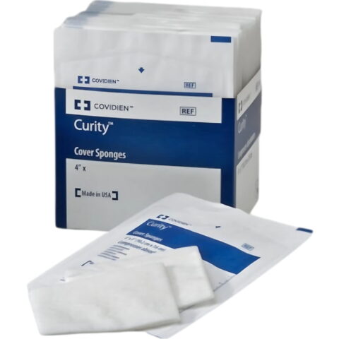 100ct Curity NonSterile Cellulose Filled Sponge Cover