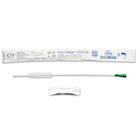 Cure Hydrophilic Catheter Coude - Box 100 pcs
