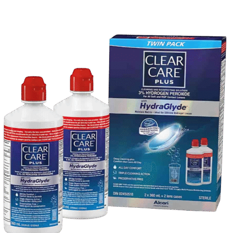 Clear Care Plus HydraGlyde Solution - 2 x 360ml