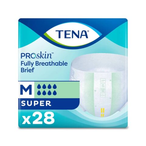 Adult Incontinence Brief, Super Absorbency, Medium, Green