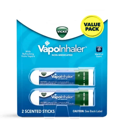 2 Pack Vicks VapoInhaler Non Medicated Menthol Scent 0.007oz Each