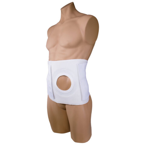 Otc Ostomy & Hernia Support 6" Binder W/ 4" Opening Pad Lg (43-50") - Ea/1