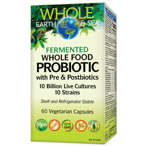 Whole Earth & Sea: Whole Food Probiotic with Pre & Postbiotics 10 Strains