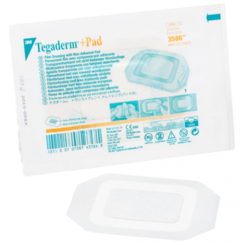 Tegaderm Pad Dressing Film N/Adh 3.5in X 4in - Box Of 25