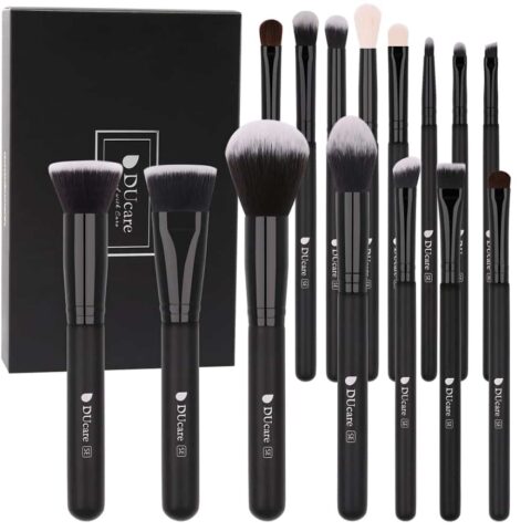 Classic Black Essential Upgraded Face & Eye Brush Set