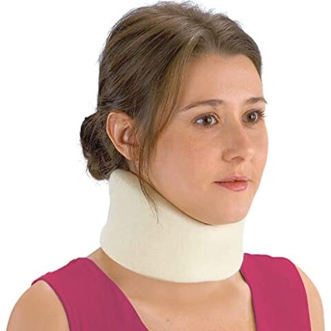 Ea/1 Otc 3" Soft Foam Cervical Collar Minimum Support Lg (17 1/2 - 19 1/2) White Latex-Free