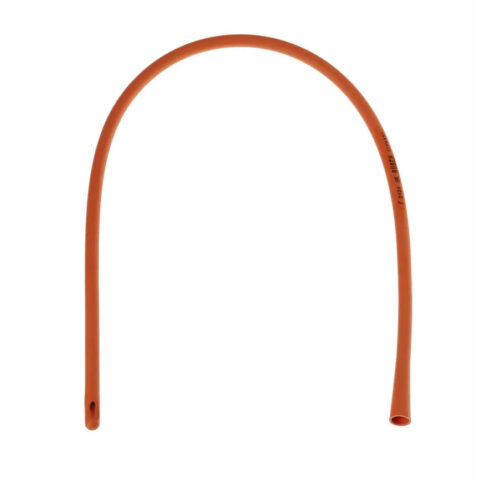 Rusch Intermittent, Nelaton, Red Rubber Catheter. 2fr Latex - Box Of 10