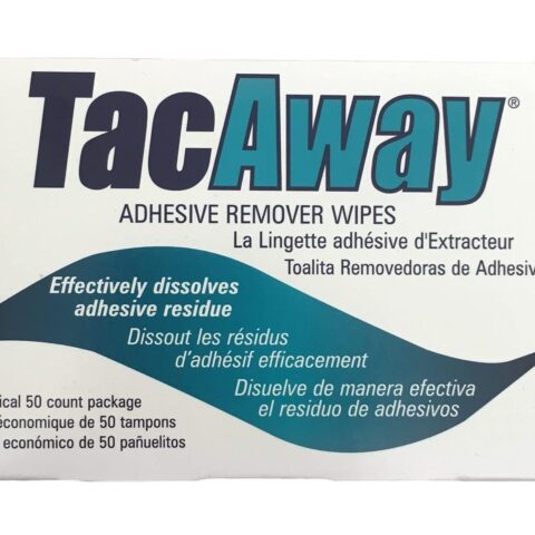 Torbot Adhesive Remover Wipe, 50 Count, Non-Acetone, Unscented, For Non-Porous Surfaces