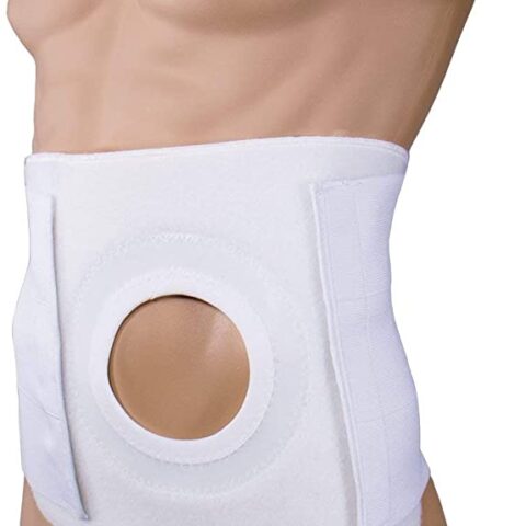 Binder 9" Ostomy W/ Pad, 2" Opening White Large - Ea/1