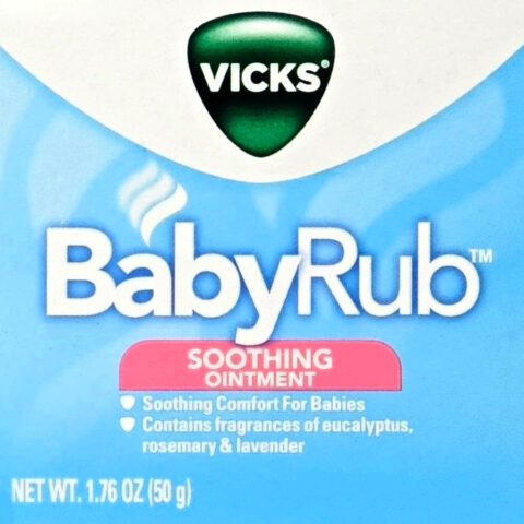 Vicks Babyrub Chest Rub Ointment Safe Cough Relief Vaporub 1.76 Oz