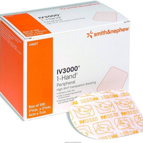 Smith & Nephew IV3000 1-Hand Dressing, Item #4007, 10 dressings 2 3/8" x 2 3/4"