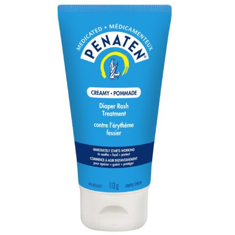 Penaten medicated creamy diaper rash treatment, Penaten Medicated Diaper Rash Cream for Baby, Zinc Oxide Cream, oothe, Heal & Treat, 113g