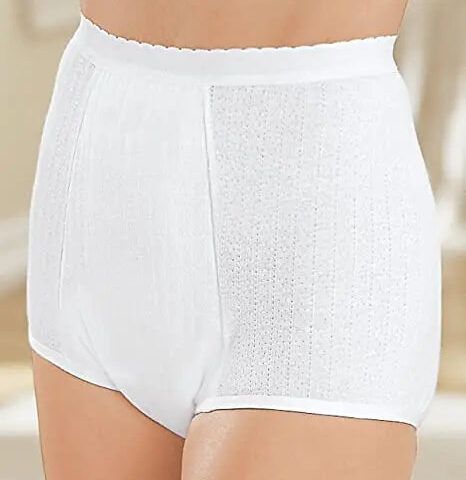 Healthdri Light & Dry 1-Piece Bladder Protection Women's Underwear Medium (26-29") White Reusable Cotton Elastic Bands - Ea/1