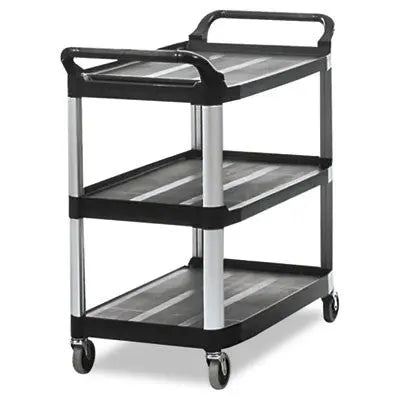 Ea/1 Three Shelf Plastic Utility Cart, 37"