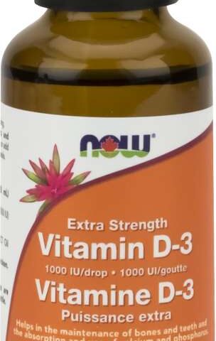 NOW: Vitamin D3 1000 IU Drops Extra Strength