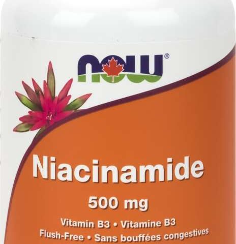 NOW: Niacinamide 500 mg Veg Capsules