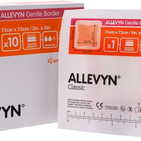 Smith and Nephew 66800276 Allevyn Gentle Border Dressing 3" x 3" - Box of 10