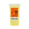 Stackable Sharps Containers Small, Yellow, Horizontal Drop Lid, 1qt, 3.5inw X 7inh X 3.5ind - Ea/1