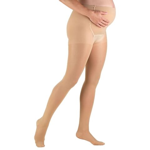 Ea/1 Ladies Maternity Trusheer 20-30Mmhg Pantyhose Xl (40-65") Beige