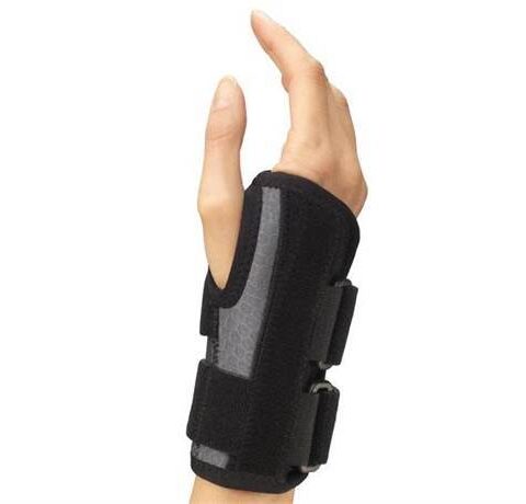 Ea/1 Champion Airmesh Wrist Splint Maximum Support Left-Hand Lg (7 1/4 - 8 1/2") Removable Metal Splint Lined W/ Lycra One-Hand Close