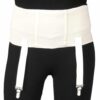 Ea/1 Truform 6" Garter Belt For Men Lg (44-46") White