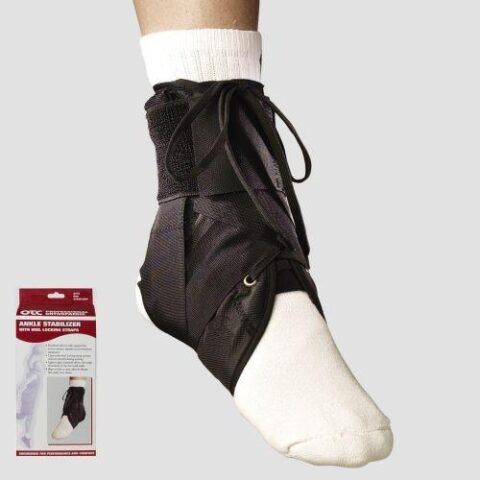 Otc Maximum Ankle Stabilizer W/ Heel Locking Strap Black S (11-12") Latex-Free - Ea/1