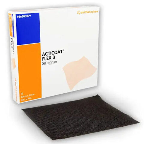 Smith & Nephew Acticoat Flex 3 Dressing, Size 5cm X 5cm - Box Of 5