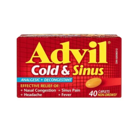 Advil Cold & Sinus Caplets – 40’s