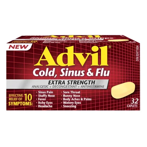 Advil® Cold, Sinus & Flu Extra Strength Caplets (1 Box 32 Caplets)