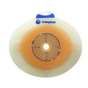 SenSura® Click Skin Barrier, Non-Convex, Cut-to-Fit Stoma Opening 3/8" - 1-3/8" (10mm - 35mm), Flange 1-9/16" (40mm) - Box of 5