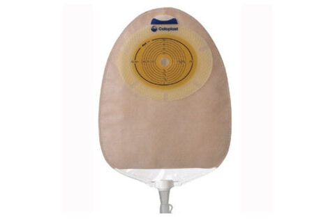 SenSura® One-Piece Urostomy Pouch, Transparent 9-1/2" (24cm), Non-Convex, Stoma Opening 3/8" - 2-5/8" (10mm - 66mm) - Box of 10