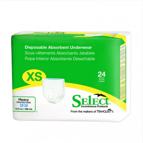 Tranquility Essentials Premium Protective Underwear, Extra Small (22 in. to 36 in./85-125lbs)