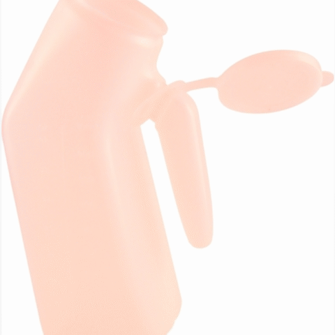 Urinal Male Clear Deluxe with Handle