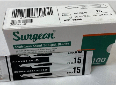 Scalpel Blade #15 100/Box